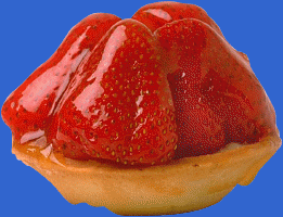 a strawberry tart